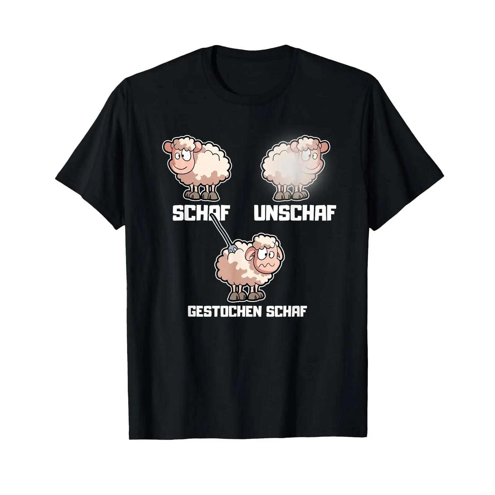 Vintage Fashion Expert - Lustiges Schaf- oder Unschaf-Wortspiel-Experten-T-Shirt, schwarz, Vintage,