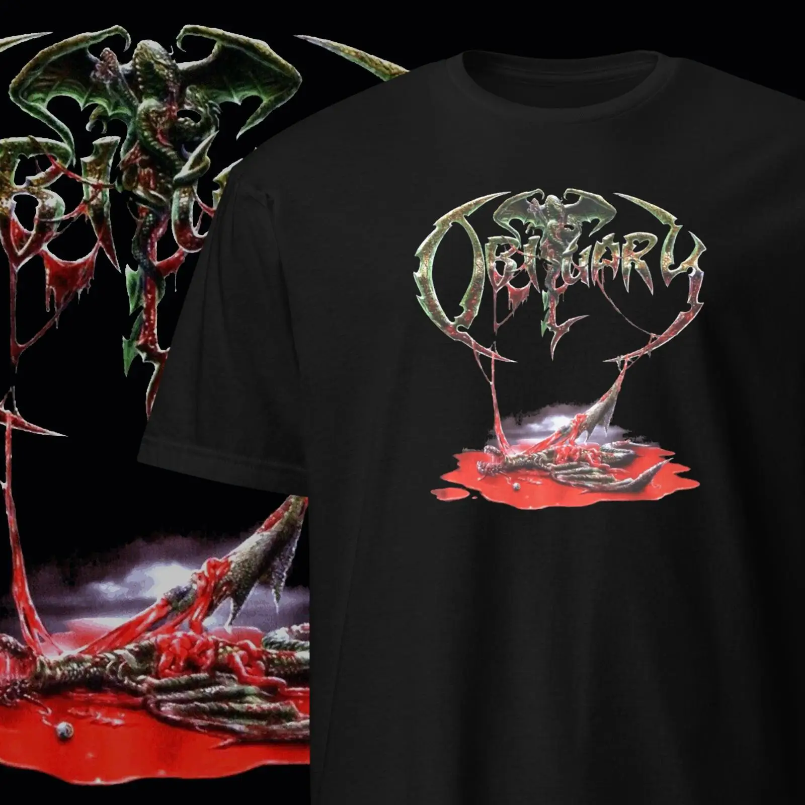 Vintage Fashion Obituaries - Obituary T-Shirt Old School Metal Clothing