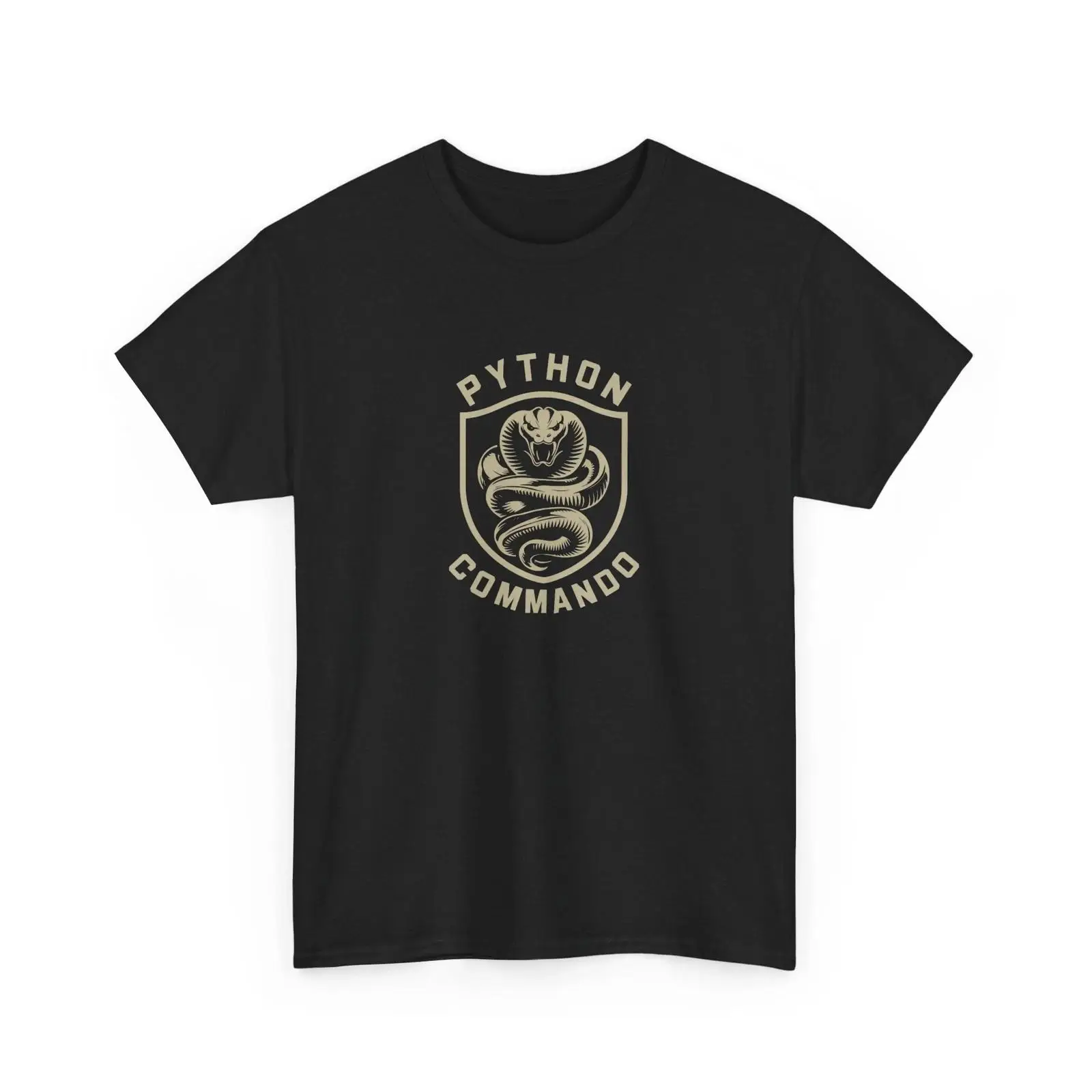 Vintage Fashion Expert - PYTHON COMMANDO T-Shirt aus schwerer Baumwolle,