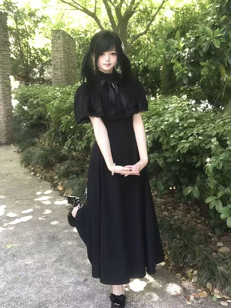 Vintage Fashion Retro Outfit - Gothic Harajuku Dünne Spitze Retro Kleid