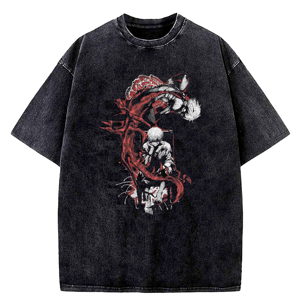Vintage Fashion In Tokyo - Tokyo Ghoul Vintage T-Shirt aus gewaschener
