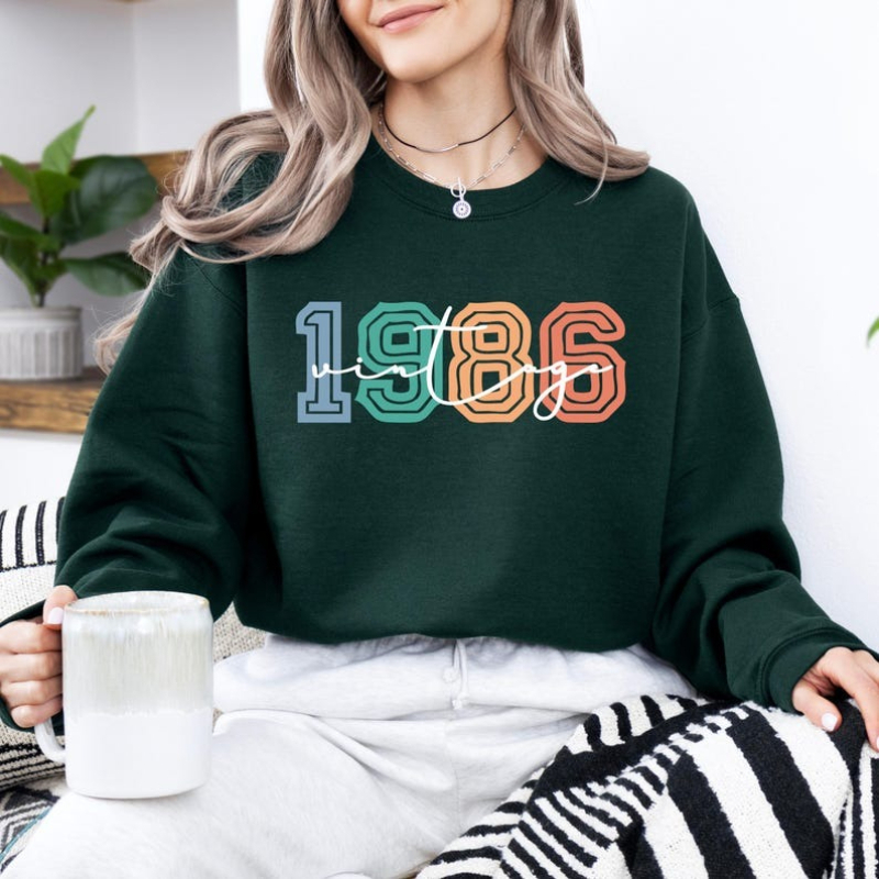 Vintage Fashion Retro Outfit - Vintage 1986 40. Geburtstag Winter-Mode-Sweatshirt Retro