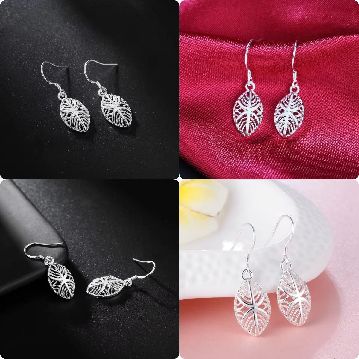 Vintage Fashion Center - Feine Vintage-Ohrringe aus 925er Sterlingsilber für