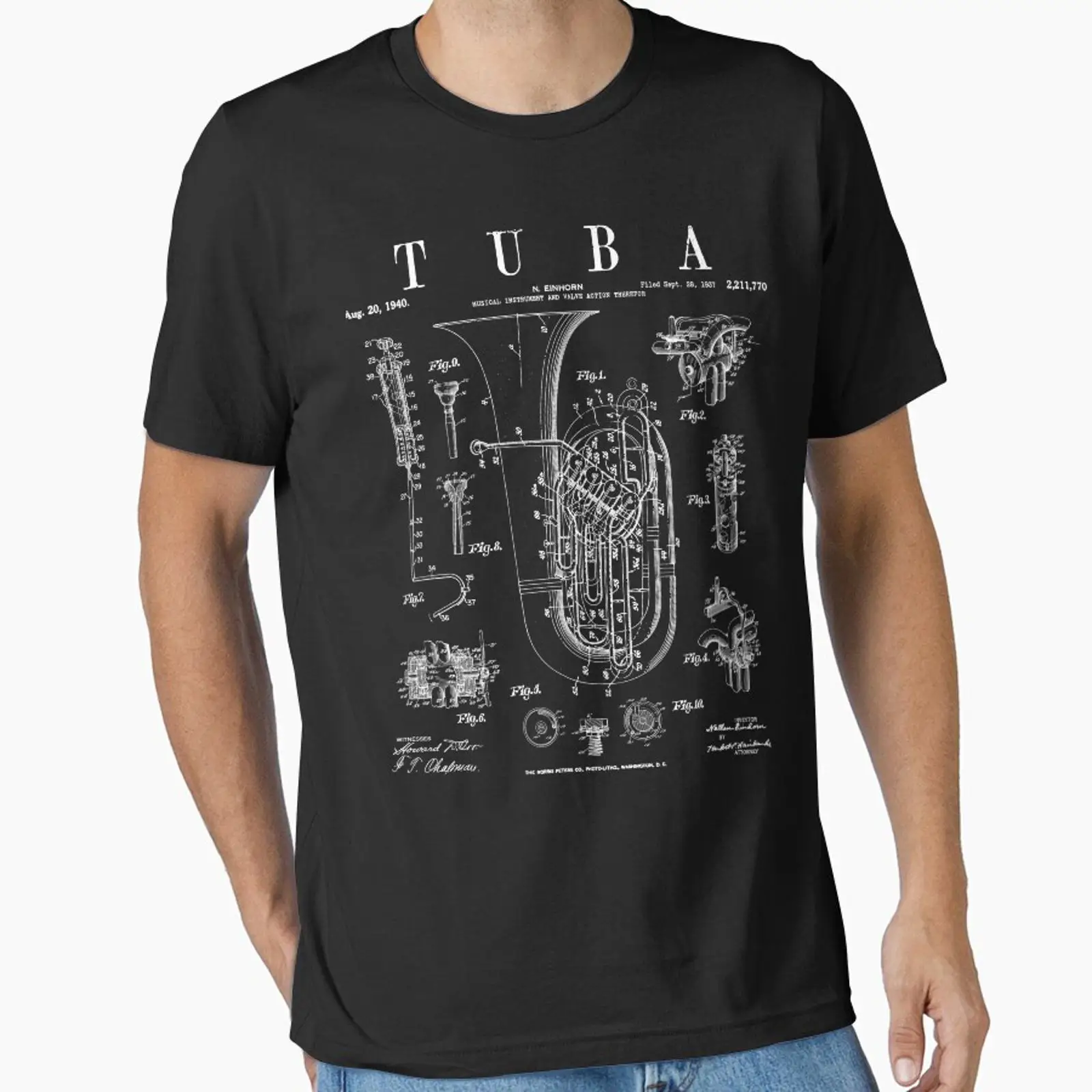 Tuba Vintage Patent Tubaist Tu – Vintage Fashion Drawings Bewertung und Preis