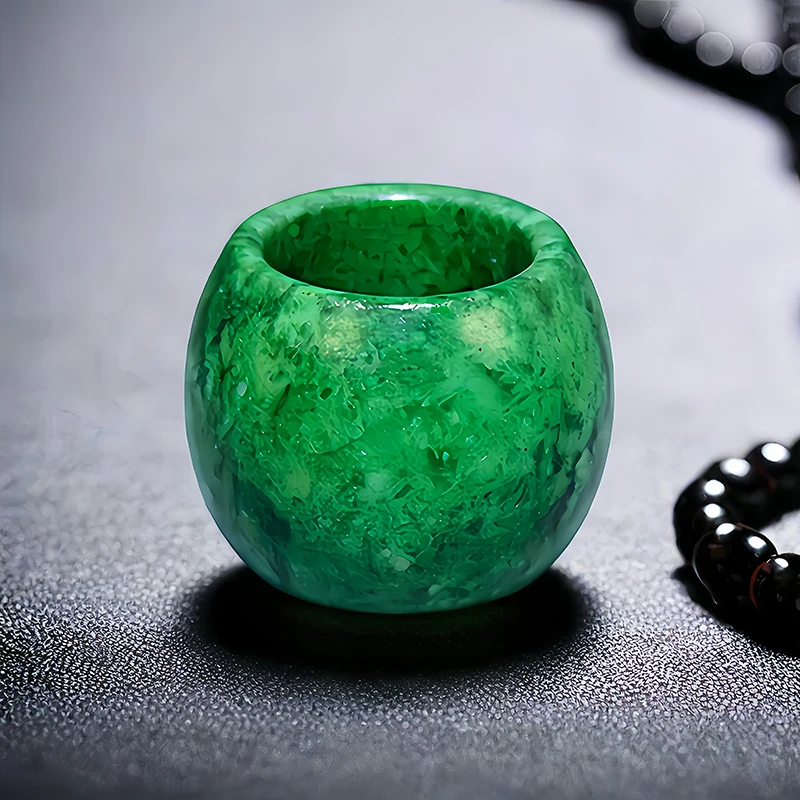 22mm grüne echte Jade Ringe fü – Vintage Fashion Rings For Women Bewertung und Preis