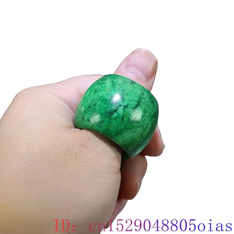22mm grüne echte Jade Ringe fü – Vintage Fashion Rings For Women Bewertung und Preis