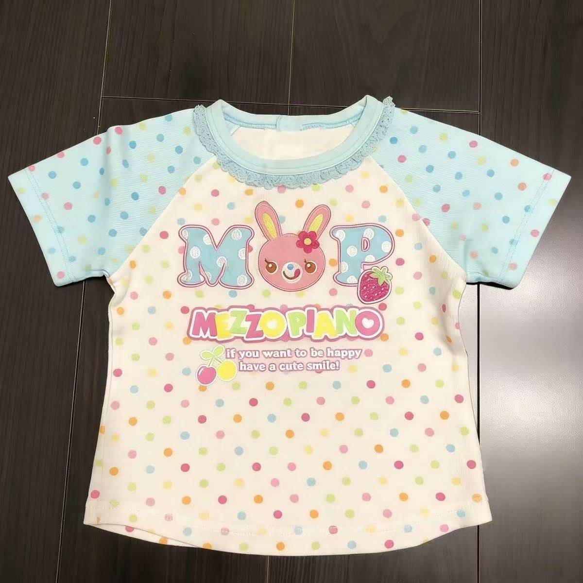 Vintage Kawaii Süße Kurzarm-T- – Vintage Fashion Y2K Bewertung und Preis
