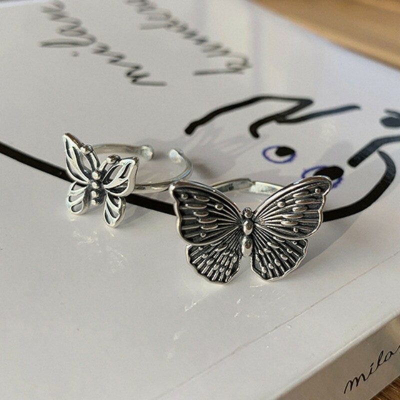 Schmetterlingsringe aus 925er- – Vintage Fashion Rings For Women Bewertung und Preis