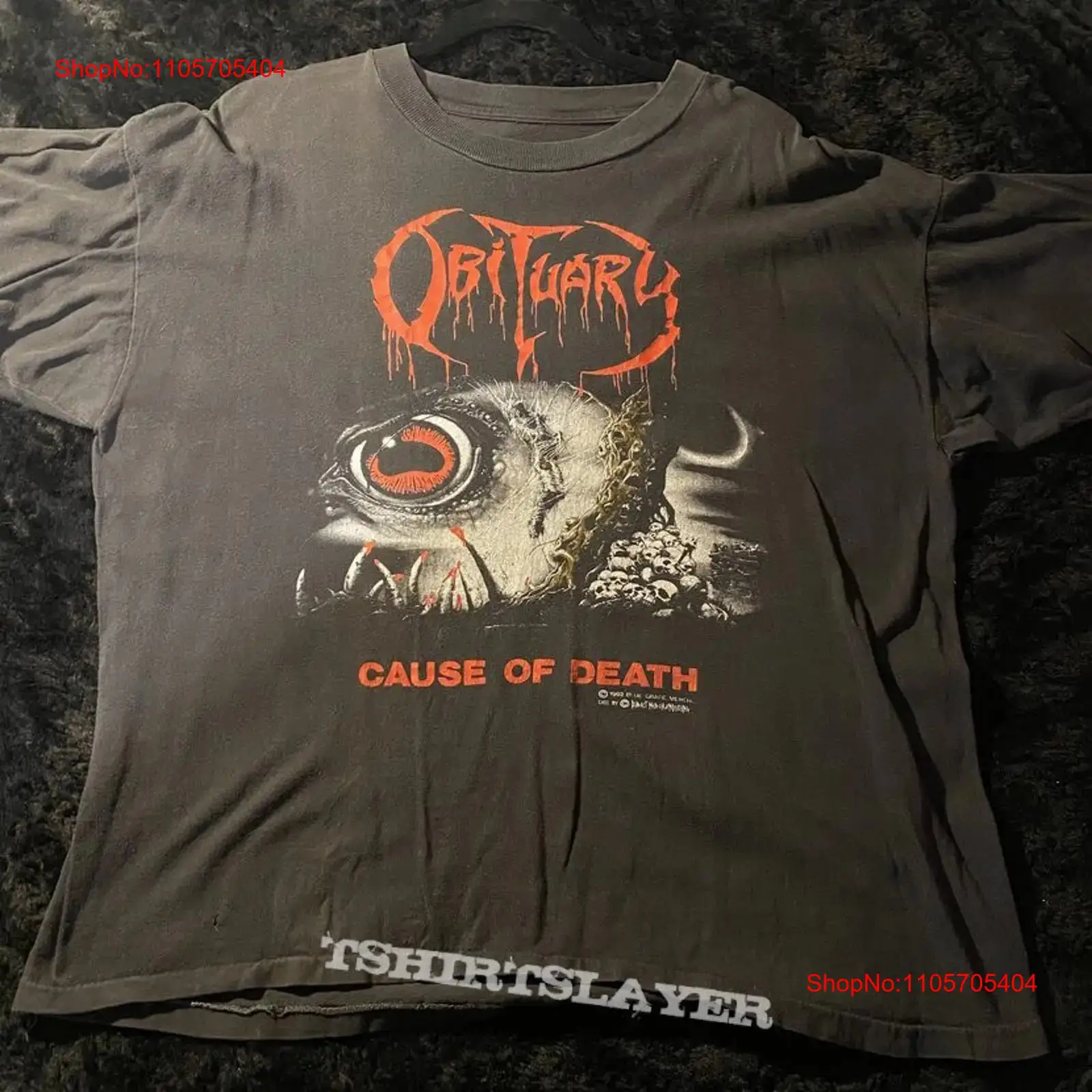 Obituary Cause of Death Tour T – Vintage Fashion Obituaries Bewertung und Preis