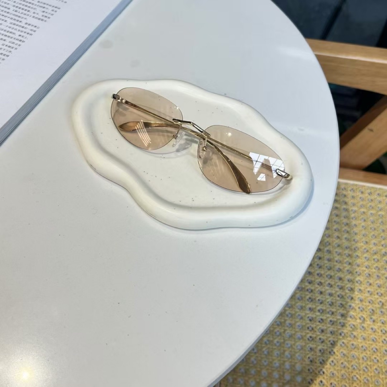 Randlose UV400-Sonnenbrille, m – Vintage Fashion Glasses Bewertung und Preis