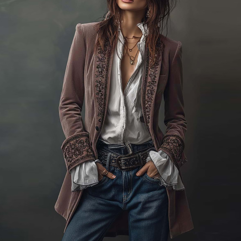 Neue Frauen Winter Mäntel und  – Velvet Blazer Vintage Bewertung und Preis