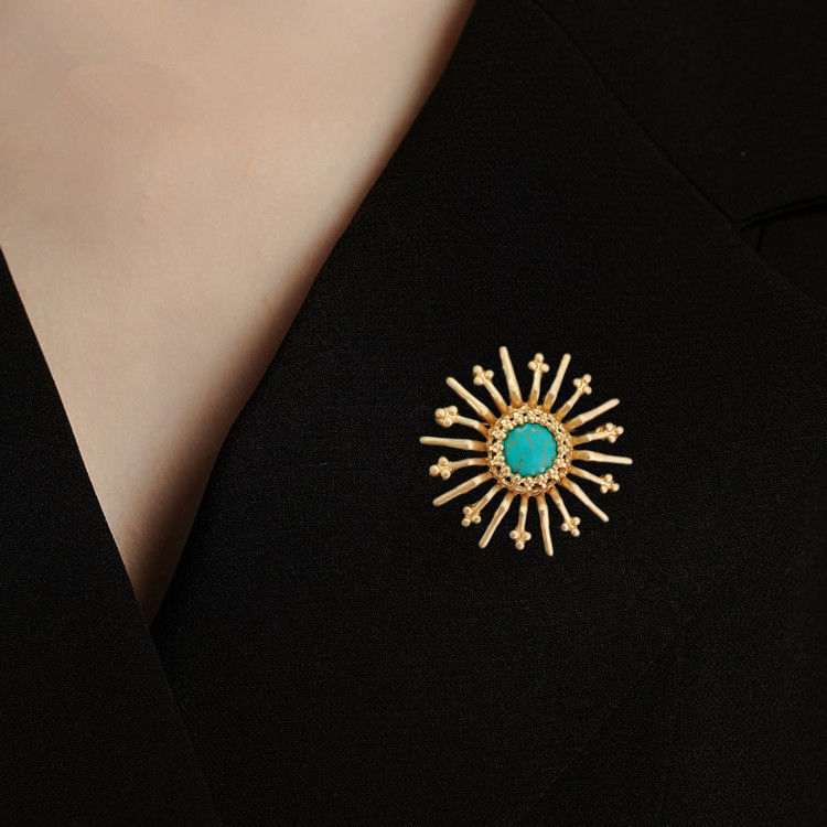 Vintage Gold Sonnenstrahlen-Br – Vintage Fashion Center Bewertung und Preis