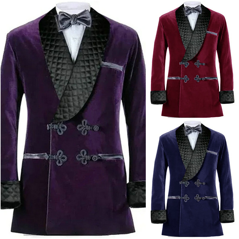 Zweireiher lila Samt Rauch jac – Velvet Blazer Vintage Bewertung und Preis