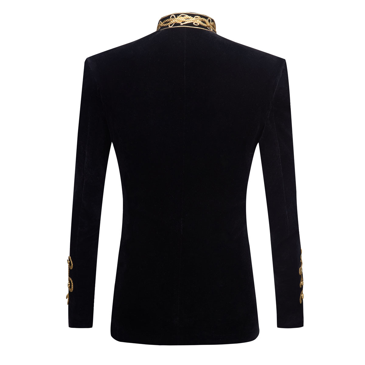 Herren Stehkragen Gold Schwarz – Velvet Blazer Vintage Bewertung und Preis